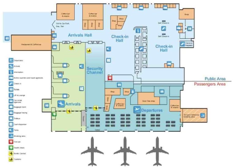 plano aeropuerto Nene Teresa