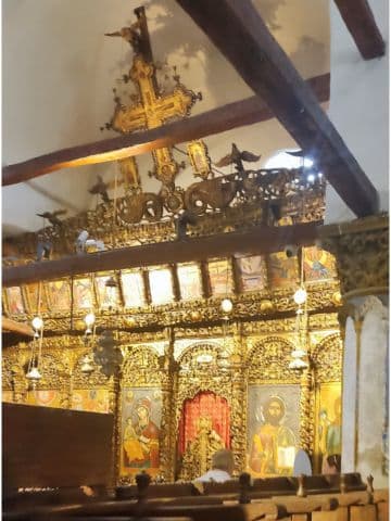 Iconostasis de la Iglesia de la Dormición en el Castillo de Berat
