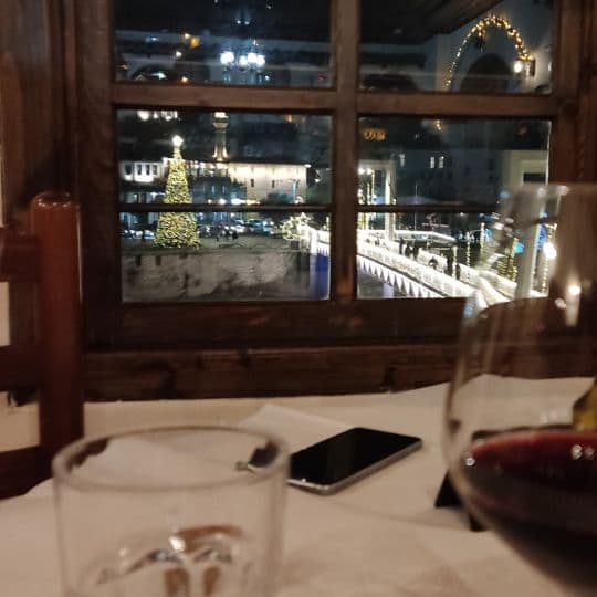 Vistas desde Restaurante Antigoni. Berat.