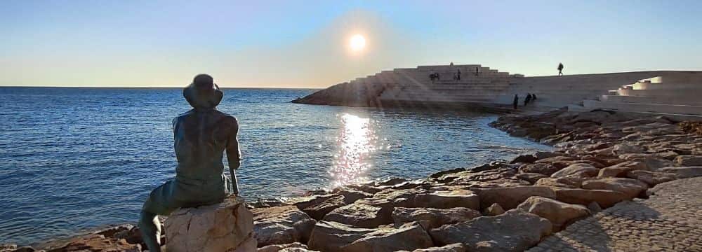 Atardecer en el paseo marítimo de Durrës