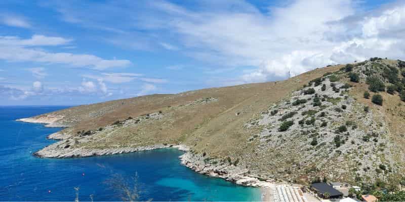 Vista aérea de LLamani beach