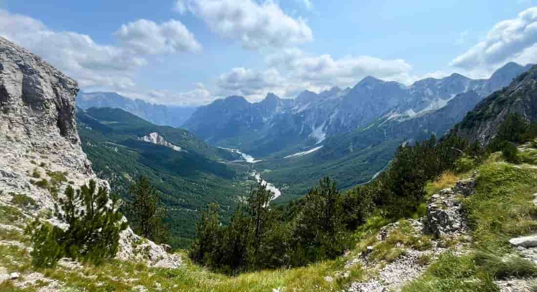 Vista de los Alpes albaneses