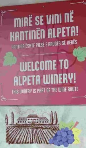 Alpeta es una de las paradas de la ruta del vino enAlbania