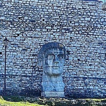Cabeza de Constantino. Castillo de Berat